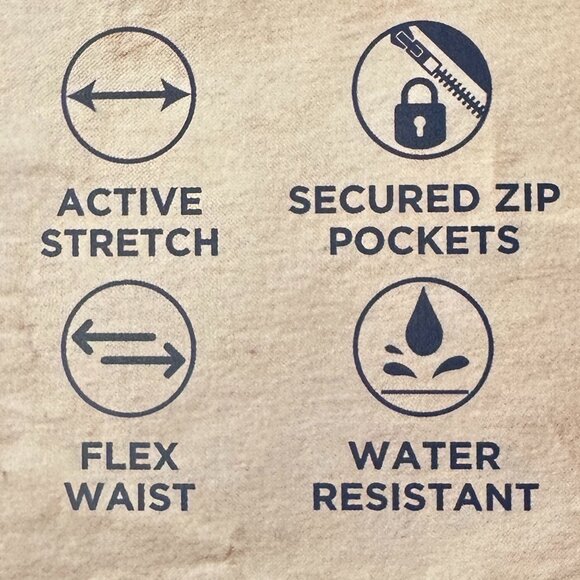 Weatherproof Vintage Men's Hybrid Tech Pant 30X29 Blue Stretch Water Resistant - Picture 10 of 12